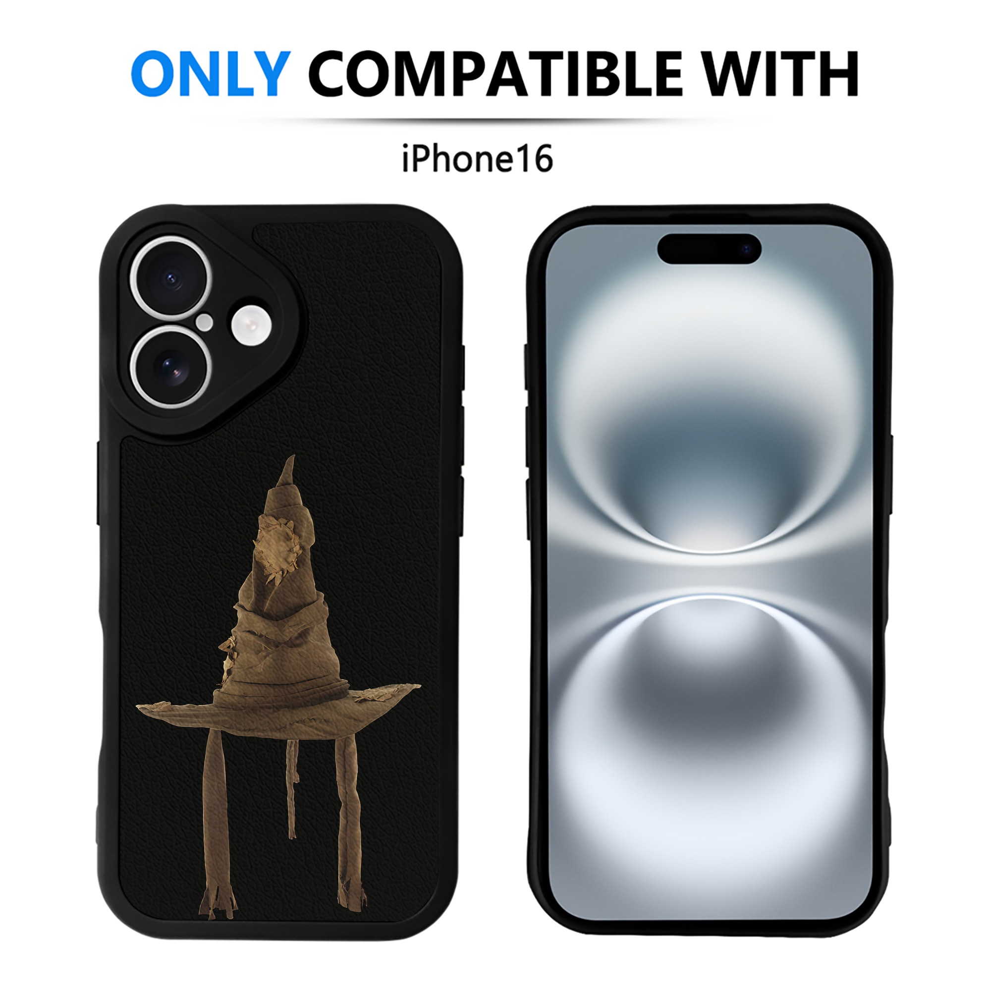 （画像用） Harry Potter ハリー・ポッターシリーズ 【iPhone 16シリーズ対応】シリコンスマホケース（レザー調） 材質：シリコン